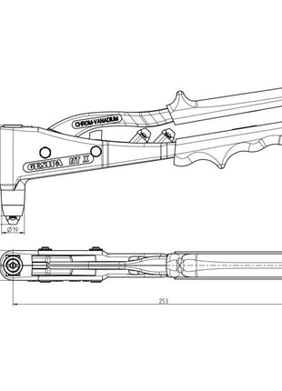 GESIPA Riveteuse d'écrous aveugles manuelle NTX-F longueur 260 mm ( 4000813033 )