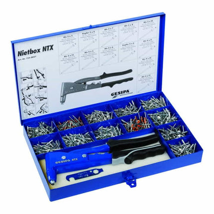 GESIPA assortimento di rivetti ciechi scatola di rivetti 942 pezzi ( 4000813054 )