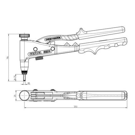 GESIPA assortimento di dadi per rivetti ciechi 156 pezzi ( 4000813093 )