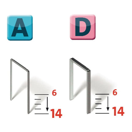 NOVUS placchetta manuale J-17 a doppio operatore in plastica ( 4000813699 )