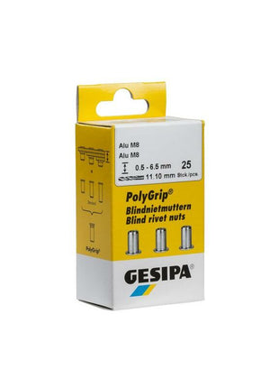 GESIPA Blindnietmutter PolyGrip® Nietschaft d x l 7 x 13,5 mm M5 ( 4000813825 )