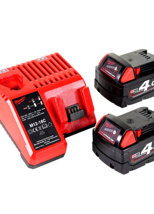 Milwaukee M18 HAL-402C Akku Flutstrahler mit 3000 Lumen + 2x 4,0 Ah Akku + Universal Ladegerät - Toolbrothers