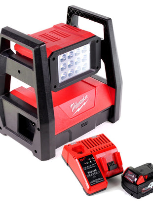 Milwaukee M18 HAL-501C Akku Flutstrahler mit 3000 Lumen + 1x 5,0 Ah Akku + Universal Ladegerät - Toolbrothers