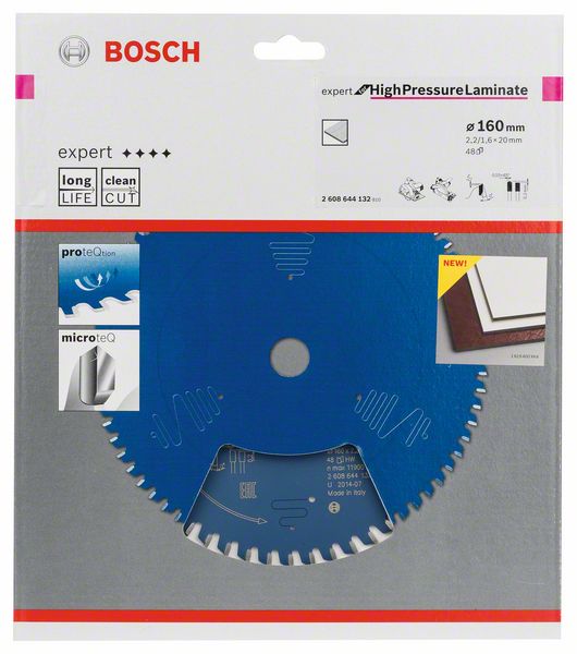 Lama circolare BOSCH Ø esterno 160 mm Numero di denti 48 TR-F ( 4000815467 )