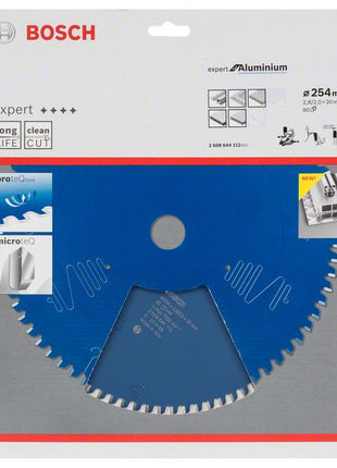 Piła tarczowa BOSCH Ø zewnętrzna 254 mm Liczba zębów 80 HLTCG ( 4000815473 )