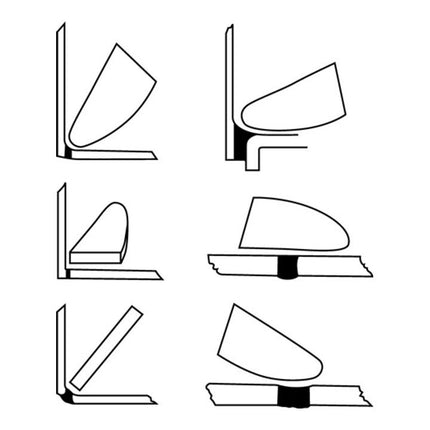 Spatola in silicone HUFA Original Glättfix adatta a tutti i giunti in silicone ( 4000816543 )