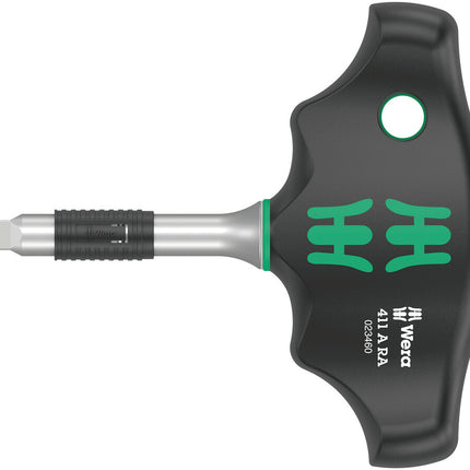 WERA Hebelumschaltknarre 411 A RA Quergriff 1/4 ″ Zähne 80 ( 4000822452 )