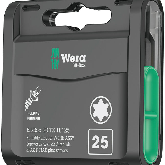 WERA confezione di bit grandi Bit-Box 20 TX HF T 20 Lunghezza 25 mm ( 4000822458 )