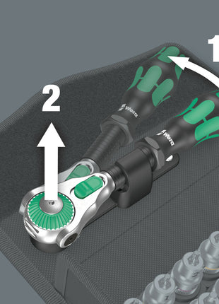 WERA Steckschlüsselsatz 8100 SB ALL-in Zyklop Speed 35-teilig 3/8 ″ ( 4000822460 )