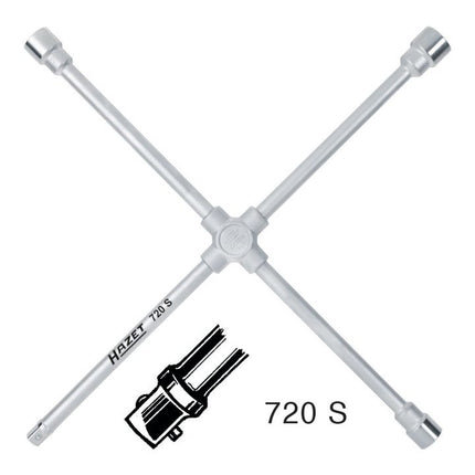 HAZET Kreuzschlüssel 720 S 24 x 27 x 32 x 20(3/4″ 4-kant) ( 4000823581 )
