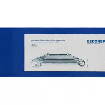 GEDORE Set di chiavi combinate 7-08 8 pezzi larghezza dei piani 10-24 mm ( 4000823620 )