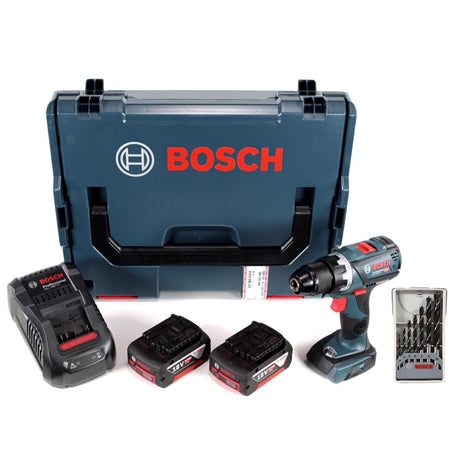 Bosch GSR 18 V-60 C Professional Brushless Li-Ion Akku Bohrschrauber in L-Boxx + 2x GBA 6,0 Ah Akku + GAL 1880 CV Ladegerät + Holzbohrer Set - Toolbrothers