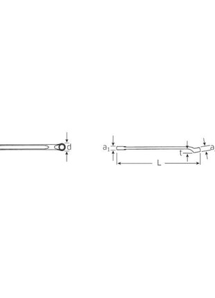 STAHLWILLE Klucz płasko-oczkowy OPEN-BOX 14 SW 7 mm Długość 135 mm ( 4000826038 )