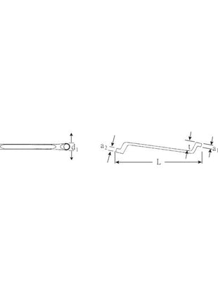 STAHLWILLE Clé polygonale double 20 10 x 13 mm 220 mm ( 4000826081 )