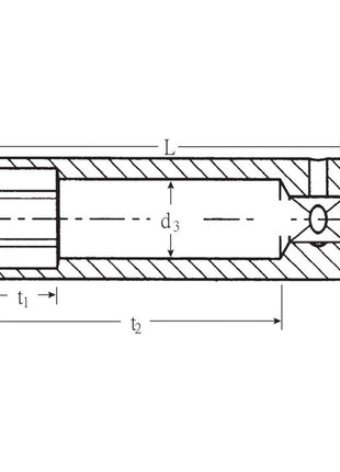 STAHLWILLE Steckschlüsseleinsatz 40 L 1/4 ″ 6-kant, lang ( 4000826221 )
