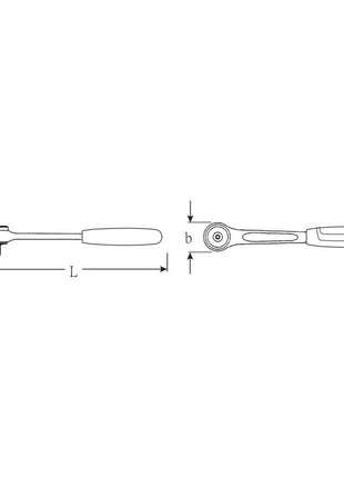 STAHLWILLE Hebelumschaltknarre 415 1/4 ″ 22 Zähne ( 4000826275 )