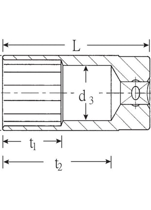 Inserto de llave de vaso STAHLWILLE 51 1/2″ 12 puntas (4000826374)