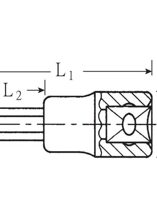 STAHLWILLE Steckschlüsseleinsatz 54 IC 1/2 ″ Innen-6-kant, mit Zapfen ( 4000826411 )