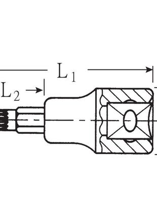 STAHLWILLE Steckschlüsseleinsatz 54 X 1/2 ″ Innen-Vielzahn ( 4000826419 )