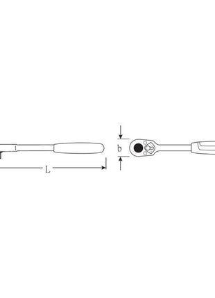 STAHLWILLE Cliquet à emmanchement 522 1/2 ″ réversible ( 4000826438 )