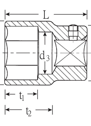 STAHLWILLE Douille 55 3/4 ″ 6 pans ( 4000826449 )