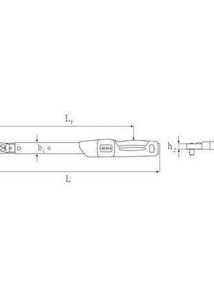 STAHLWILLE Clé dynamométrique 730NR/10QR FK 1/2 po. 20-100 Nm ( 4000826536 )