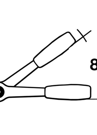 ENDRES TOOLS Grzechotka dwukierunkowa 1/2 ″ 45 zębów ( 4000826887 )