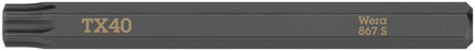WERA Bit 867 S TORX 40 x 70 mm 1/4 ″ TORX 40 Lunghezza 70 mm ( 4000827267 )