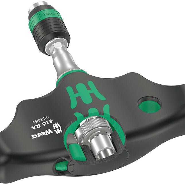 WERA Bithalter 416 RA 1/4 ″ Ratsche mit Feinverzahnung ( 4000829883 )