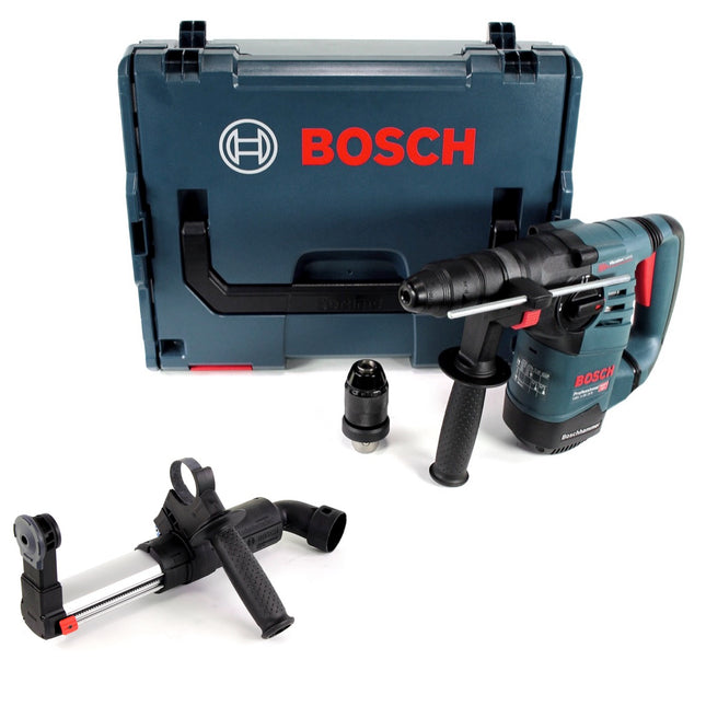 Bosch GBH 3-28 DFR Professional Bohrhammer mit Wechselfutter in L-Boxx SDS Plus +  Bosch GDE 16 Plus Professional Staubabsaugsystem mit Hohlbohrkronen Adapter - Toolbrothers