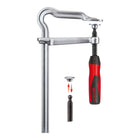 Morsetto a vite interamente in acciaio BESSEY OMEGA Larghezza di serraggio 200 mm Sporgenza 100 mm ( 4000831471 )