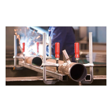 BESSEY morsetto a vite interamente in acciaio GZ Larghezza di serraggio 400 mm Sporgenza 120 mm ( 4000831527 )