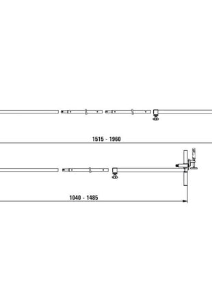 BESSEY Set de presses pour châssis de porte  plage de serrage 565 - 1 010 mm ( 4000831753 )