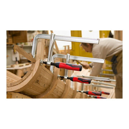 BESSEY morsetto a vite interamente in acciaio GZ-2K Larghezza di serraggio 160 mm Sporgenza 80 mm ( 4000831780 )