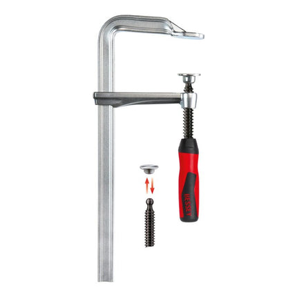 BESSEY morsetto a vite interamente in acciaio GZ-2K Larghezza di serraggio 250 mm Sporgenza 120 mm ( 4000831782 )