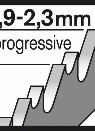 BOSCH Stichsägeblatt T 119 B Basic for Wood L.92mm Zahnteilung 1,9-2,3mm ( 4000837565 )