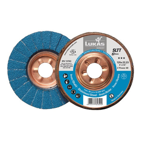 Disco lamellare LUKAS SLTT Z Power Ø 125 mm grana 40 piatta ( 4000840327 )