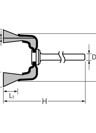 PFERD Minitopfbürste TBU 1803/3 ST 0,10 D18xB3xL6mm ( 4000840581 )