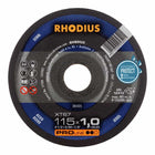 Disco da taglio RHODIUS XT67 D115x1mm diritto ( 4000841257 )