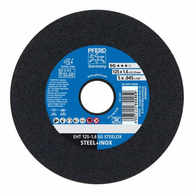 Disco da taglio PFERD SG STEELOX D125x1,6mm diritto ( 4000841262 )