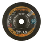 Disco de corte RHODIUS XT10 D180x1,5mm acodado (4000841296)