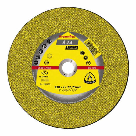 Disco de corte KLINGSPOR A 24 Extra D115x2,5mm acodado (4000841425)