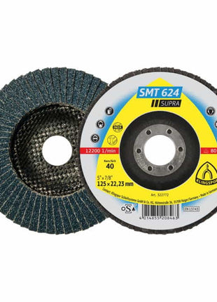 KLINGSPOR arandela dentada SMT 624 Supra Ø 115 mm grano 80 12° cónica (4000842311)