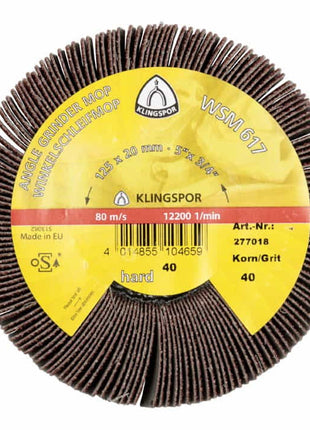 KLINGSPOR Roue de mop de ponçage WSM 617 60 marron ( 4000843651 )