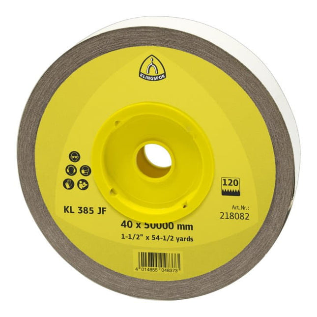 Rotolo di tela abrasiva KLINGSPOR KL 385 JF 50 mm grana 100 ( 4000844451 )