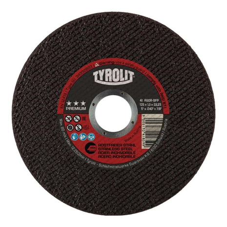 Tarcza tnąca TYROLIT Premium D125x1mm prosta ( 4000845525 )