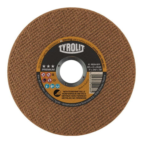 Tarcza tnąca TYROLIT Premium D125x1mm prosta ( 4000845531 )