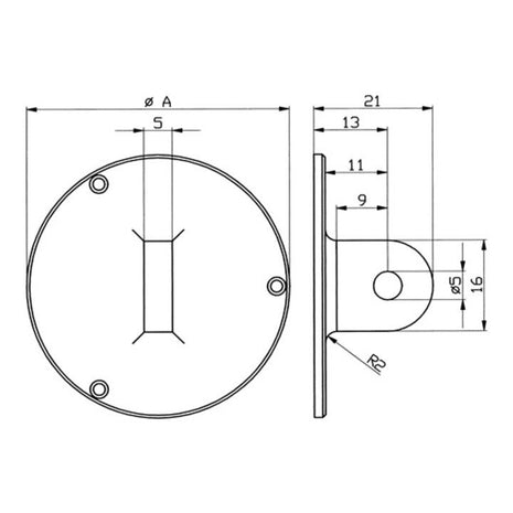 KÄFER Dos des œillet  pour D. de bague extérieure 58 mm ( 4000851549 )