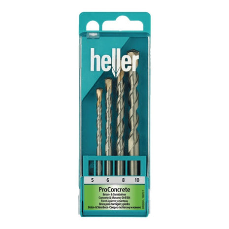 HELLER Juego de brocas para hormigón/piedra ISO5468 4 piezas (4000864360)