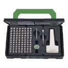 Set di numeri/lettere ad impatto KUKKO 333 113 pezzi con porta-tipo ( 4000871989 )